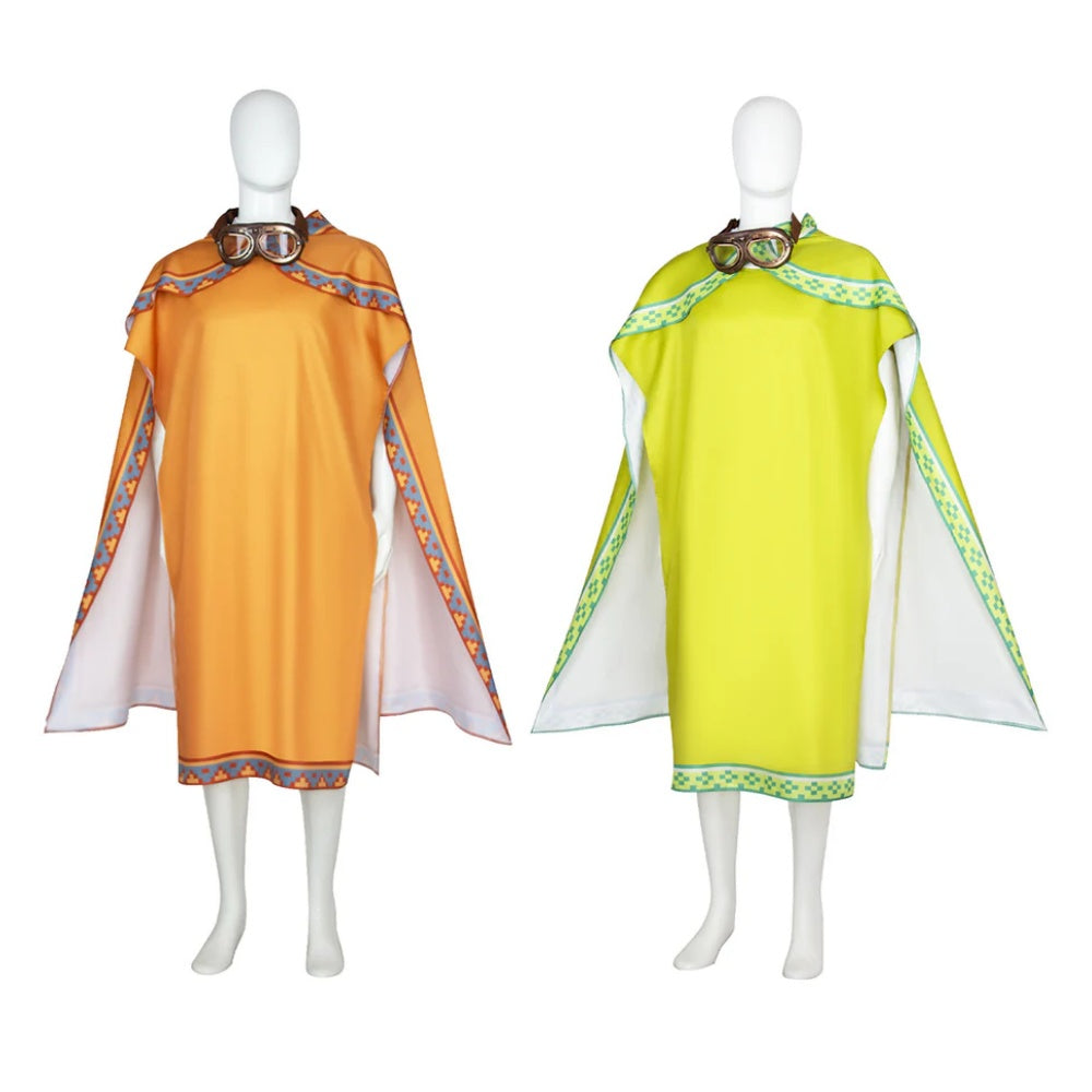 Cosplay Costume Mario The Super Mario Galaxy Movie(2026) Film Cosplay Cape Verte et Marron Homme