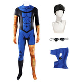 Cosplay Costume Mark Grayson Invincible 4(2026) TV Cosplay Combinaison Bleue Homme Perruque