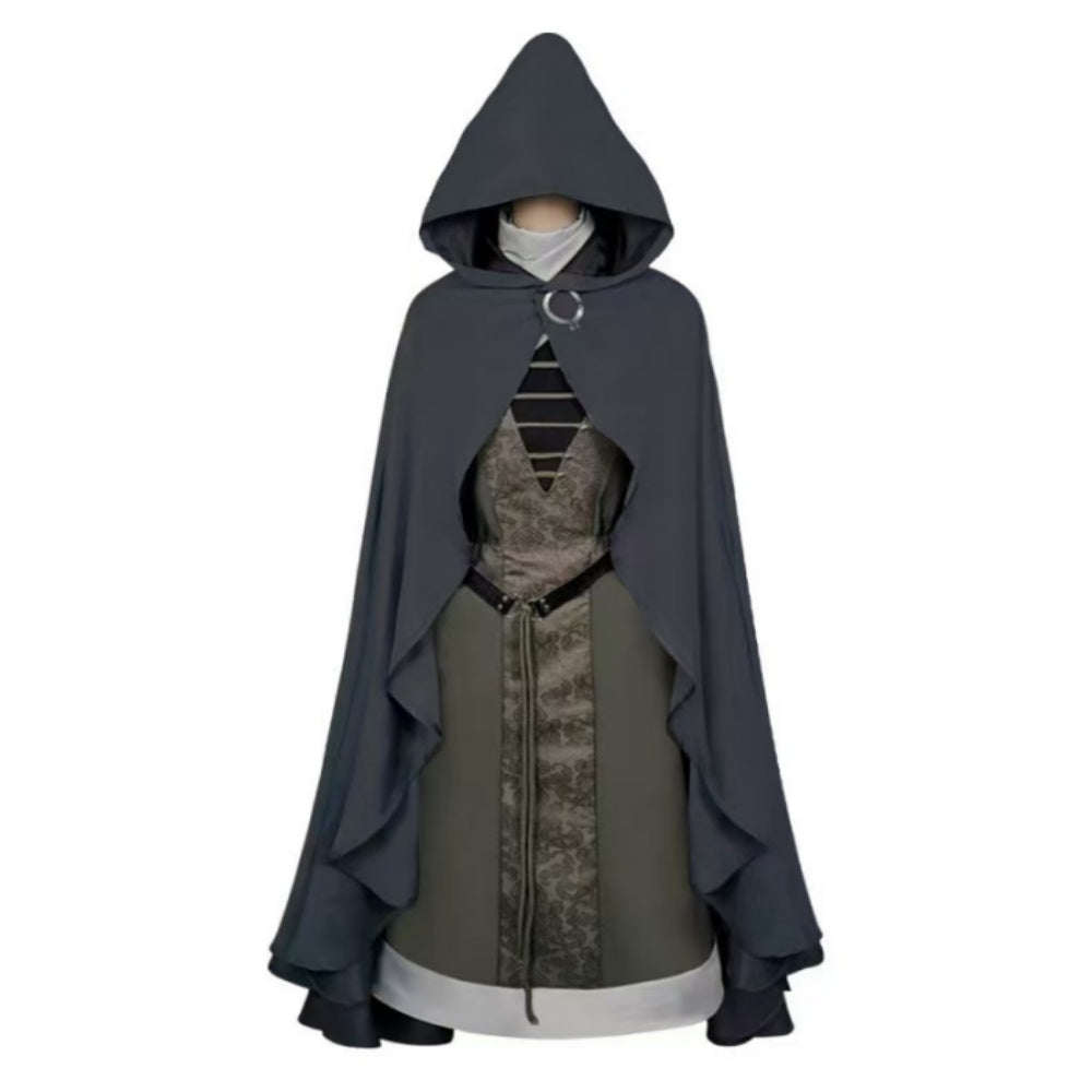 Cosplay Costume Melina Elden Ring Jeu Cosplay Tenue Verte et Noire Femme