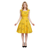 Cosplay Costume Mia La La Land Film Cosplay Robe Jaune Femme
