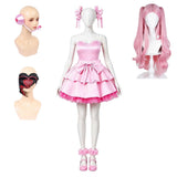 Cosplay Costume Mizi Alien Stage(2026) TV Cosplay Robe Rose Femme Perruque Mic Clips Masque