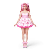 Cosplay Costume Mizi Alien Stage(2026) TV Cosplay Robe Rose Femme