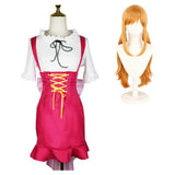 Cosplay Costume Nami One Piece Whole Cake Island Arc Anime Cosplay Tenue Blanche et Rose Femme