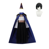 Cosplay Costume Olruggio Tongari Boushi no Atelier(2026) Anime Cosplay Tenue Noire et Bleue Homme Perruque