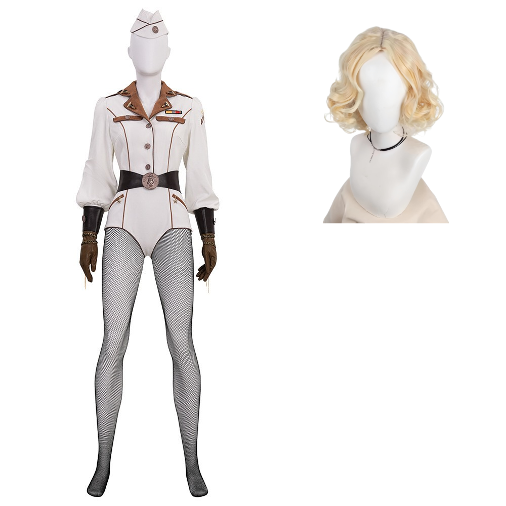 Cosplay Costume Private Angel The Boys Vought Rising(2027) TV Cosplay Uniforme Blanc Femme Perruque