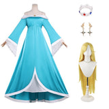 Cosplay Costume Rosalina The Super Mario Galaxy Movie(2026) Film Cosplay Robe Bleue Femme Ver.2
