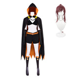 Cosplay Costume Shaula RE0(2026) Anime Cosplay Tenue Noire Femme Perruque