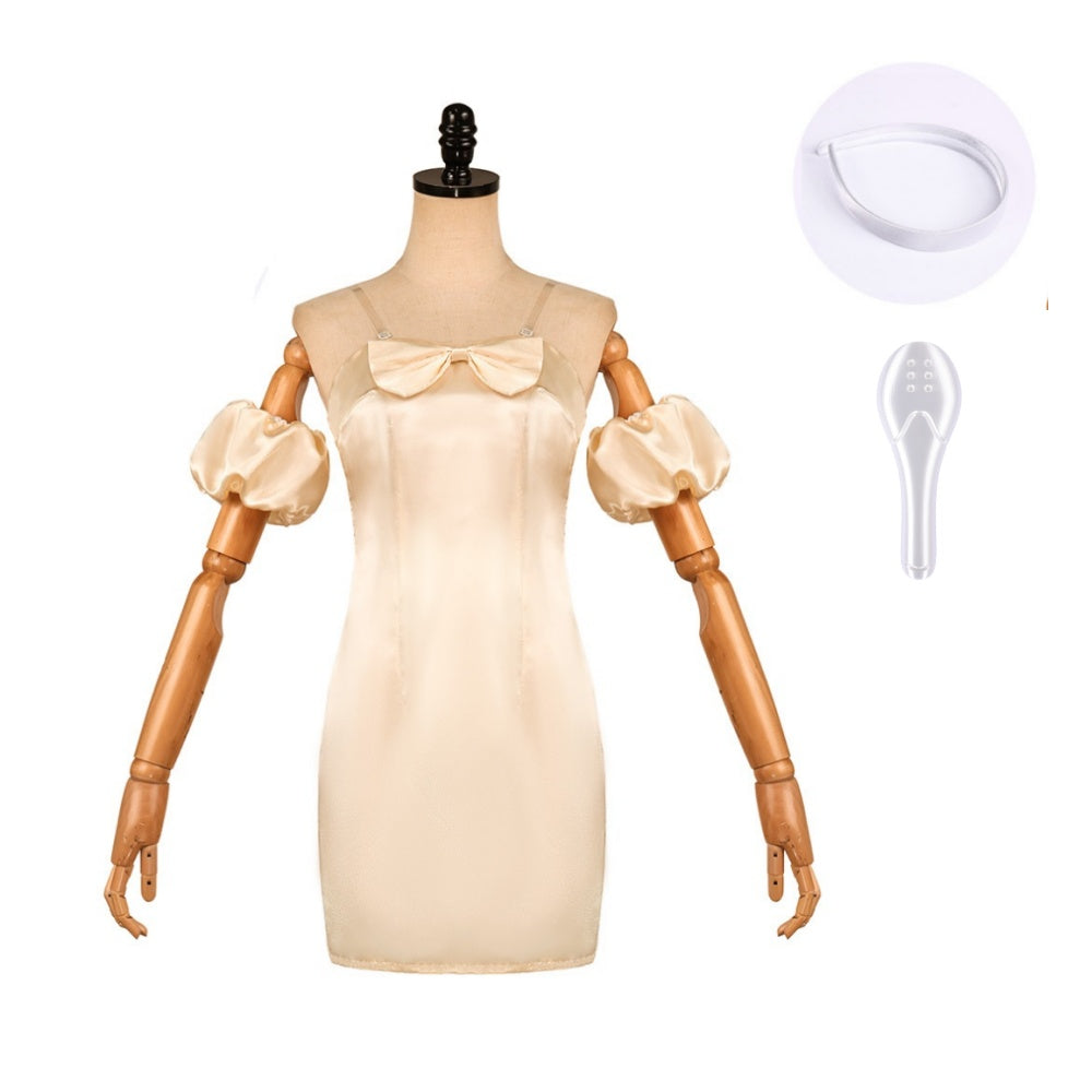 Cosplay Costume Sua Alien Stage(2026) TV Cosplay Robe Blanche Femme Accessoire