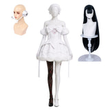 Cosplay Costume Sua Alien Stage(2026) TV Cosplay Robe Blanche et Noire Femme Perruque Accessoire