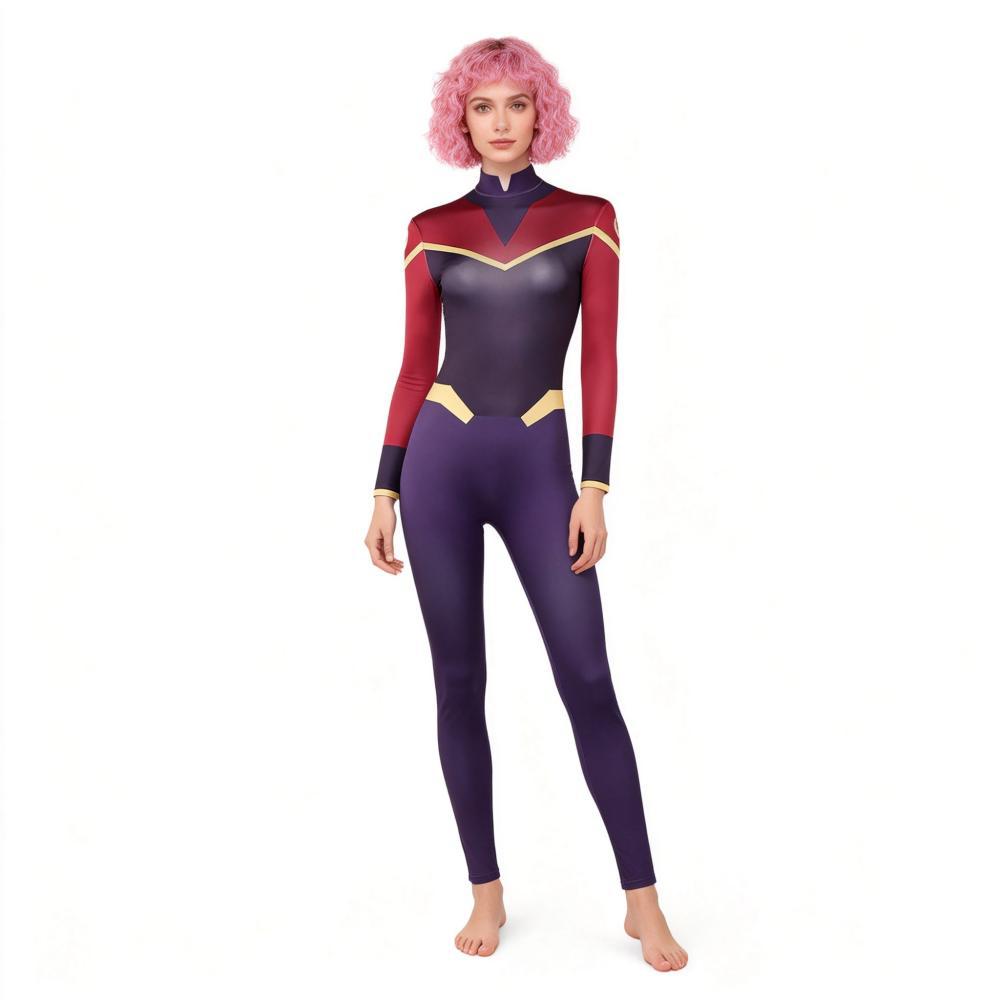 Cosplay Costume Telia Invincible 4(2026) TV Cosplay Combinaison Rouge Femme