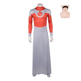 Cosplay Costume Thragg Invincible 4(2026) TV Cosplay Combinaison Rouge et Grise Tenue Homme