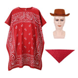 Cosplay Costume Woody Film Cosplay Manteau Rouge Homme