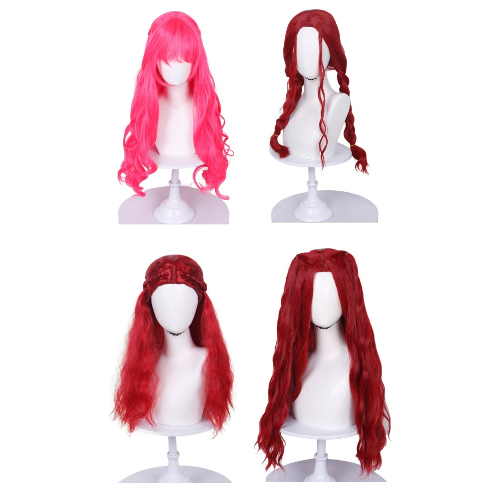 Cosplay Perruque Pink/Red Descendants: Wicked Wonderland(2026) Film Perruque Femme