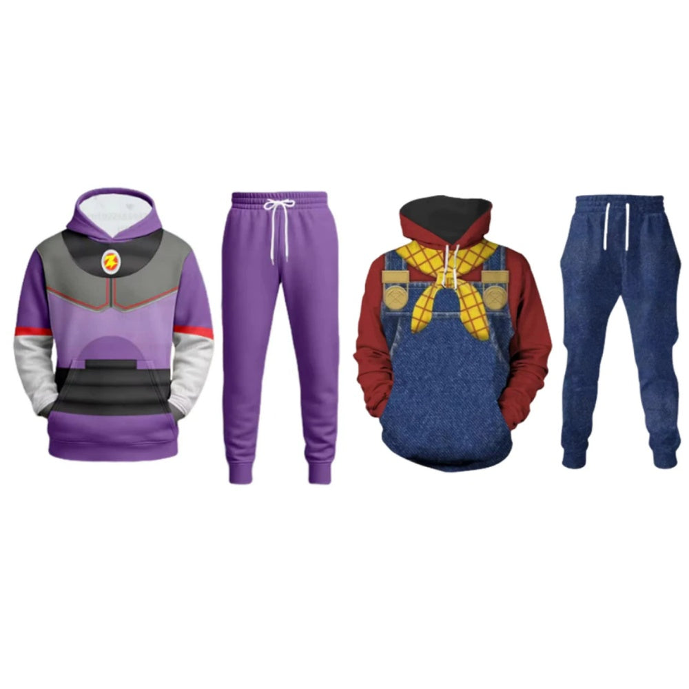 Costume Woody et Emperor Zurg Sweat à Capuche et Pantalon
