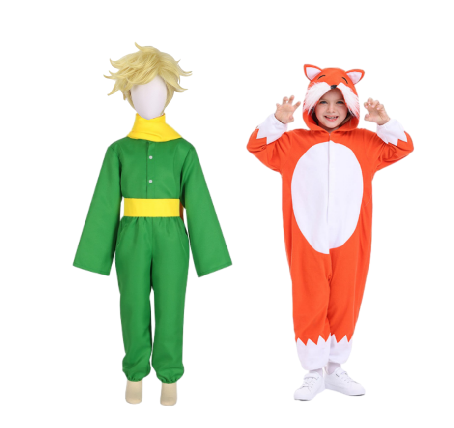 Déguisement Adulte et Enfant Le Petit Prince et Renard Costume pour Halloween Carnaval