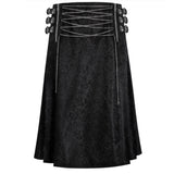 Déguisement Jupe Noire Médiévale Sombre Steampunk Rétro Gothique Rock Heavy Metal Homme