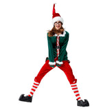 Femme Lutine Elf de Noël Costume Complet