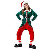 Femme Lutine Elf de Noël Costume Complet