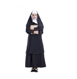 Femme Nonne Robe Carnaval Halloween Costume