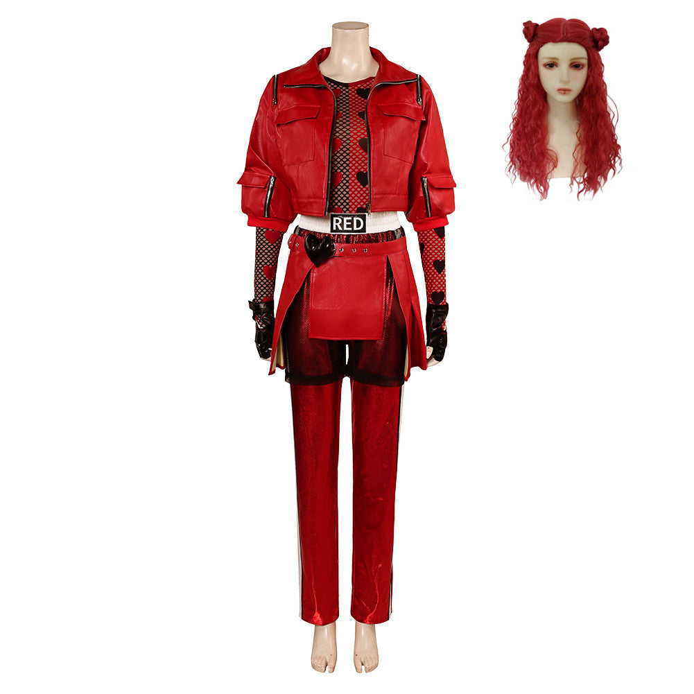 Descendants: L'Ascension de Red(2024) La Princesse Red Cosplay Costume Ver.2 Perruque