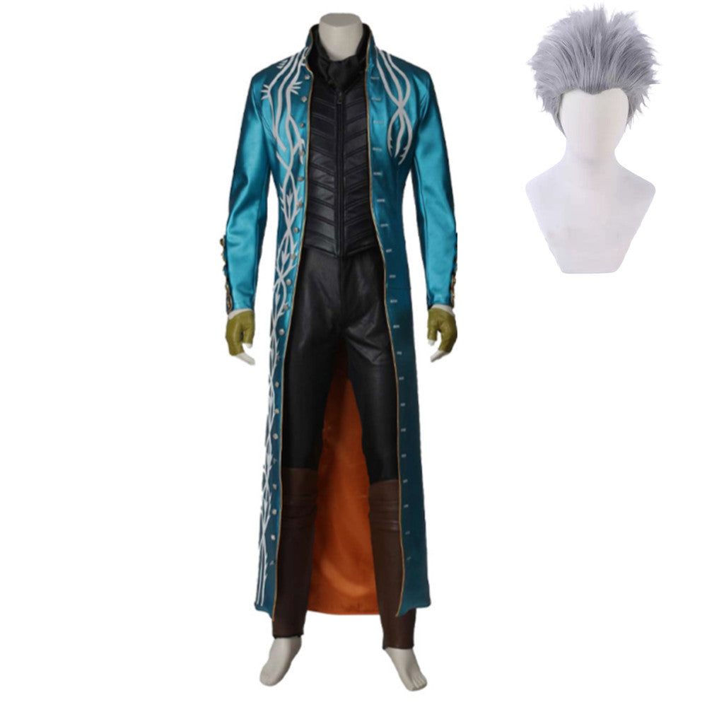 Devil May Cry V DMC 5 Vergil Cosplay Costume Ver.2 Perruque 1