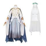 Elden Ring Nightreign(2025) Revenant Tenue Blanche et Bleue Cosplay Costume