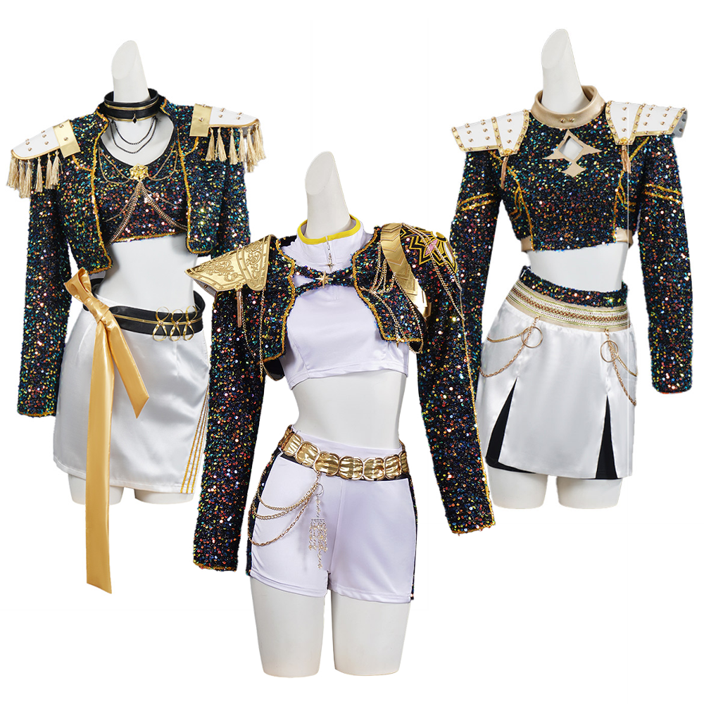 Enfant Rumi Mira Zoey Golden Tenue Noire Cosplay Costume - Rumi Costume / 110 Enfant Rumi Mira Zoey Golden Tenue Noire Cosplay Costume - Rumi Costume / 110