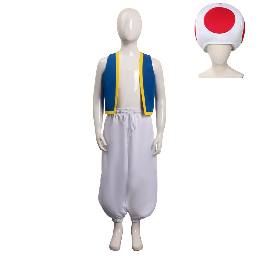 Enfant Super Mario Bros Toad KINOPIO Ensemble Cosplay Costume Chapeau