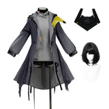 Femme Arknights: Endfield(2026) Endministrator Tenue Grise Cosplay Costume Perruque Masque
