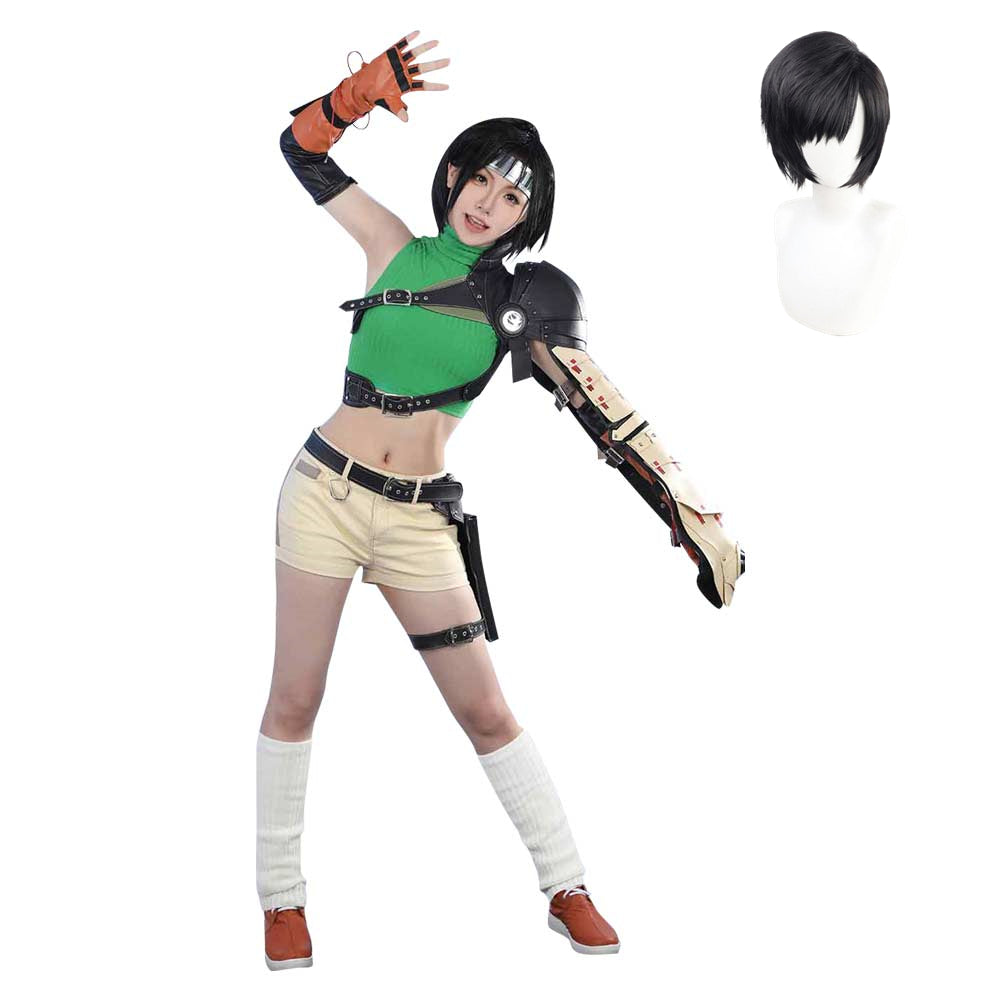 Final Fantasy VII Remake Ff7 Yuffie Kisaragi Cosplay Costume Perruque