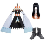 Gachiakuta Amo Robe Noire Cosplay Costume Chaussures Perruque