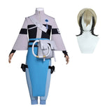 Gachiakuta Zanka Tenue Grise et Bleue Cosplay Costume