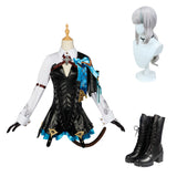 Genshin Impact Lynette Cosplay Costume Perruque Chaussures