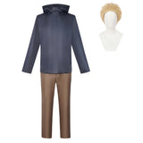 Cosplay Costume Hakari Kinji Jujutsu Kaisen Saison 3(2026) Anime Cosplay Tenue Bleue et Marron Homme