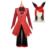 Hazbin Hotel(2024) Alastor Tenue Cosplay Costume Perruque