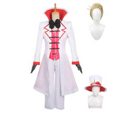 Hazbin Hotel(2024) Lucifer Tenue Cosplay Costume Perruque Chapeau