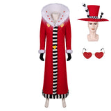 Hazbin Hotel(2024) Valentino Cosplay Costume Ver.2 Chapeau Lunettes