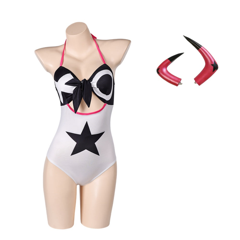 Hazbin Hotel(2024) Verosika Mayday Maillot de Bain Une Pièce Cosplay Costume Accessoire