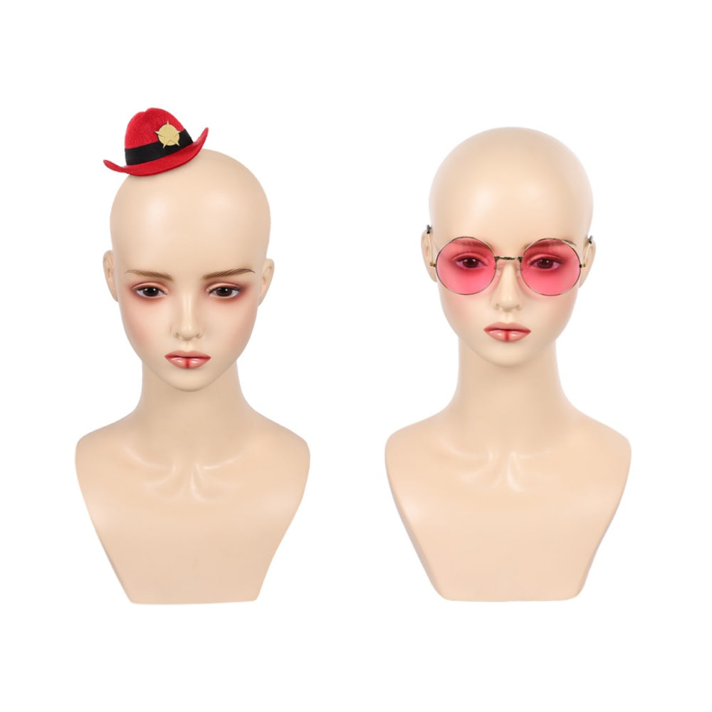 Hazbin Hotel 2(2025) Angel Dust Petit Chapeau et Lunettes Cosplay Accessorie