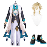 Honkai: Star Rail Aventurine Cosplay Costume Perruque Chaussures