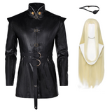 House of The Dragon Prince Aemond Targaryen Veste Vintage Cosplay Costume Médiéval Perruque