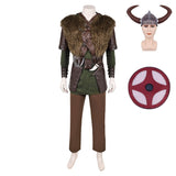 How to Train Your Dragon(2025) Hiccup Tenue de Gilet Cosplay Costume Chapeau Bouclier