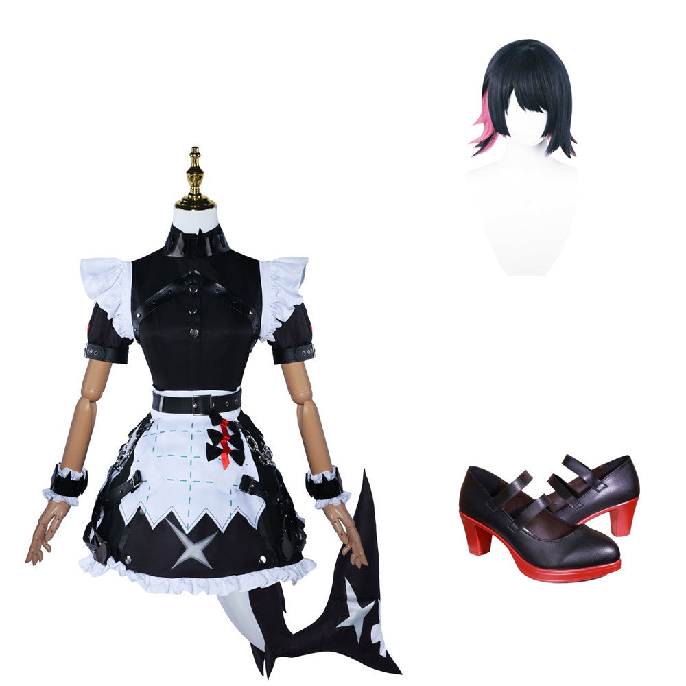 Jeu Zenless Zone Zero Ellen Joe Cosplay Costume Perruque Chaussures