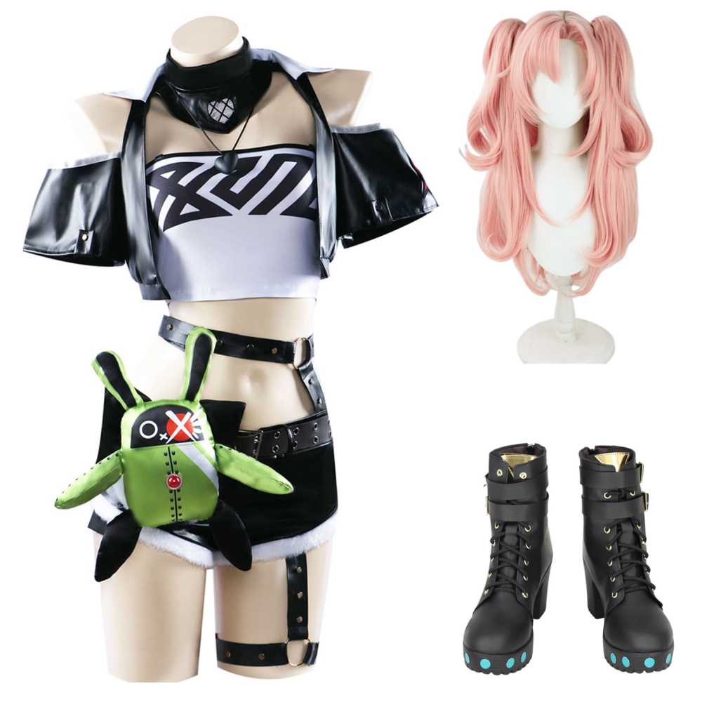 Jeu Zenless Zone Zero Nicole Demara Cosplay Costume Perruque Chaussures