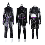KPop Demon Hunters(2025) Huntrix Rumi Mira Zoey Combinaison Noire Cosplay Costume