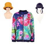 KPop Demon Hunters(2025) Huntrix Zoey Veste Cosplay Costume Perruque Chapeau