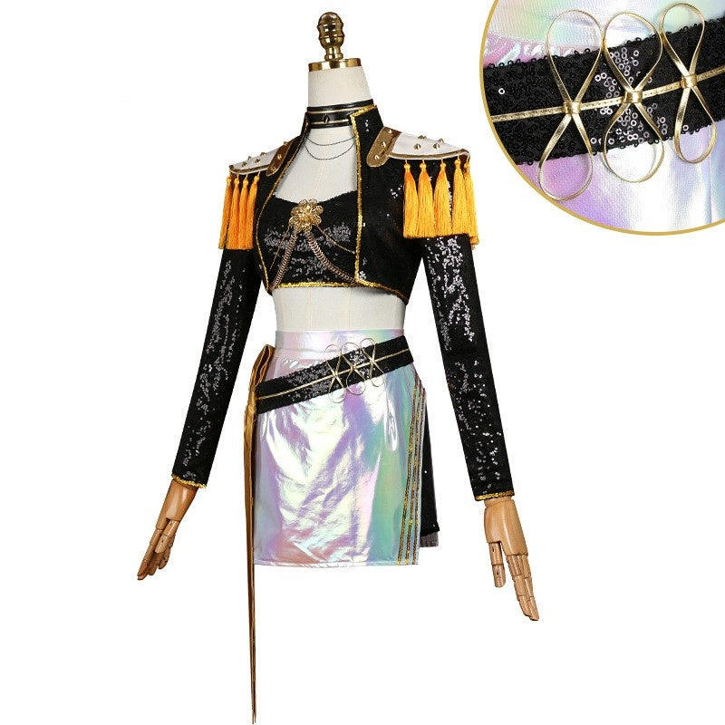 Rumi Zoey Rumi Tenue Noire Cosplay Costume