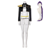 KPop Demon Hunters(2025) Rumi Golden Tenue Noire et Blanche Cosplay Costume Perruque
