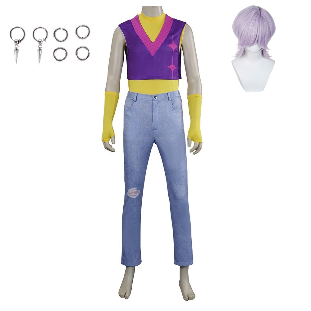 KPop Demon Hunters(2025) Saja Boys Mystery Cosplay Costume Perruque Clips 2