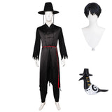KPop Demon Hunters The Saja Boys Jinu Saja Demon Tenue Noire Cosplay Costume Ver.2